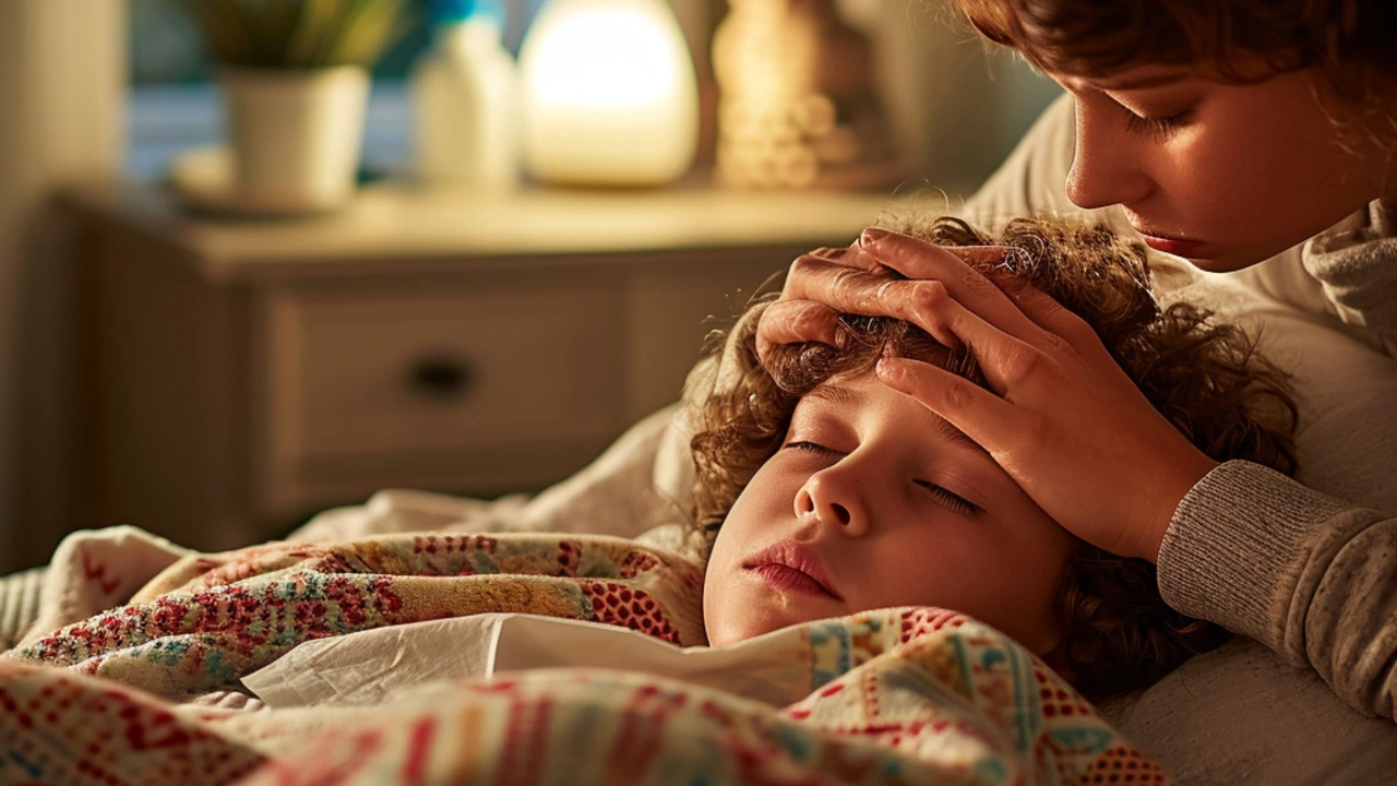 Jak správně pečovat o dítě s horečkou a kdy zůstat doma