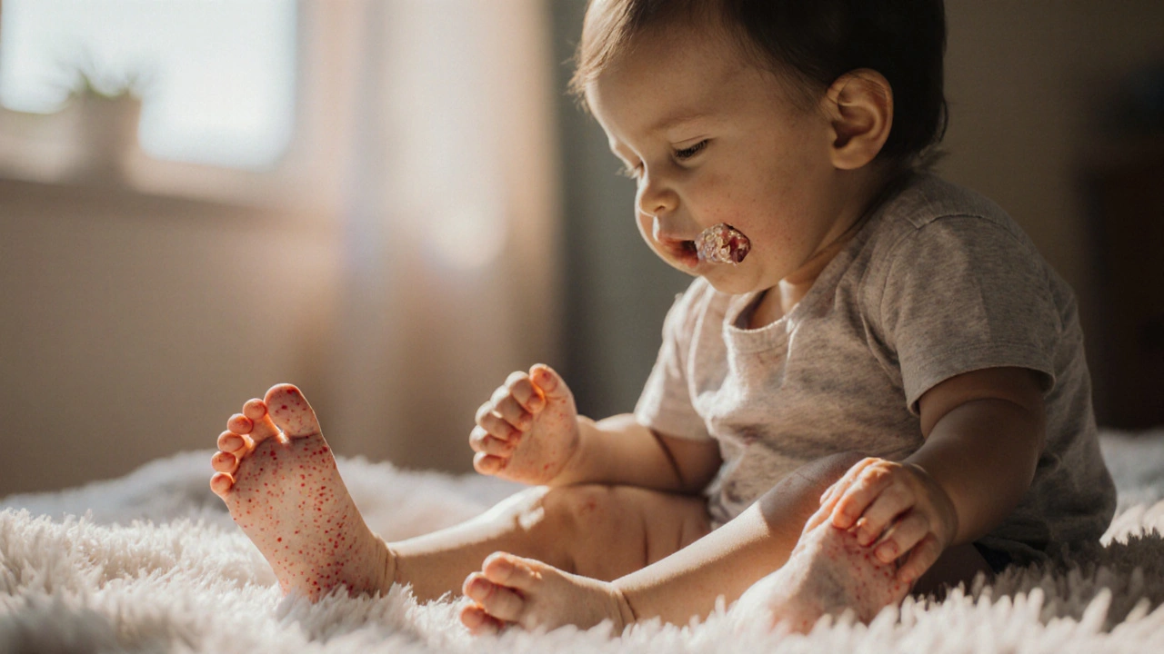 Jak infekční je spála? Přehled přenosu a prevence syndromu ruka‑noha‑ústa