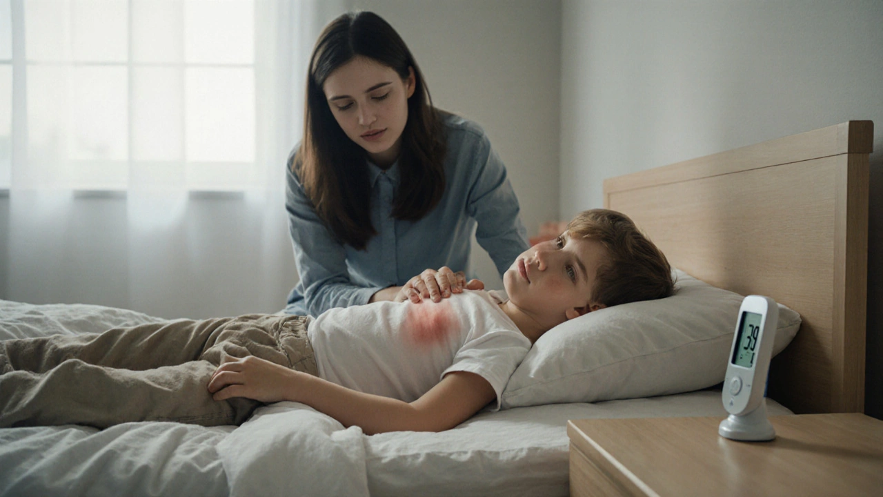 Co způsobuje křeče ve svalech při třídenní horečce?