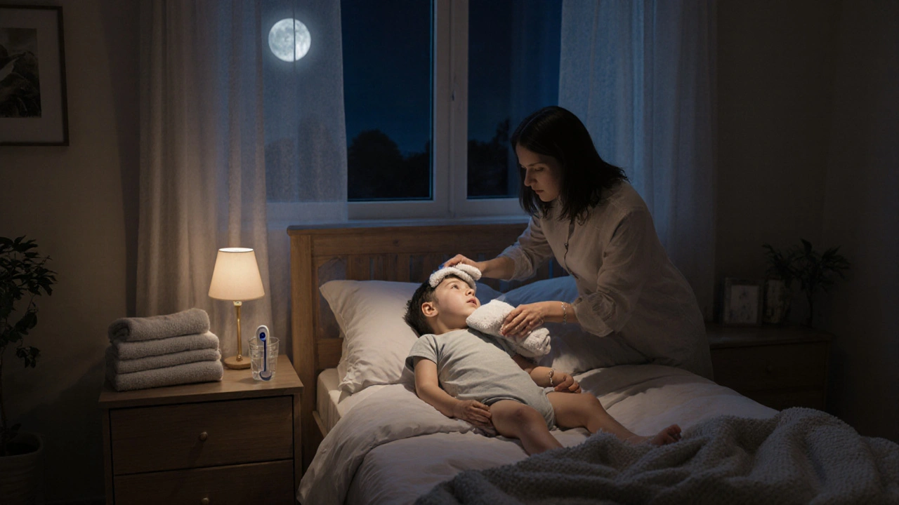 Jak se dělá zábal na horečku u dětí - krok za krokem