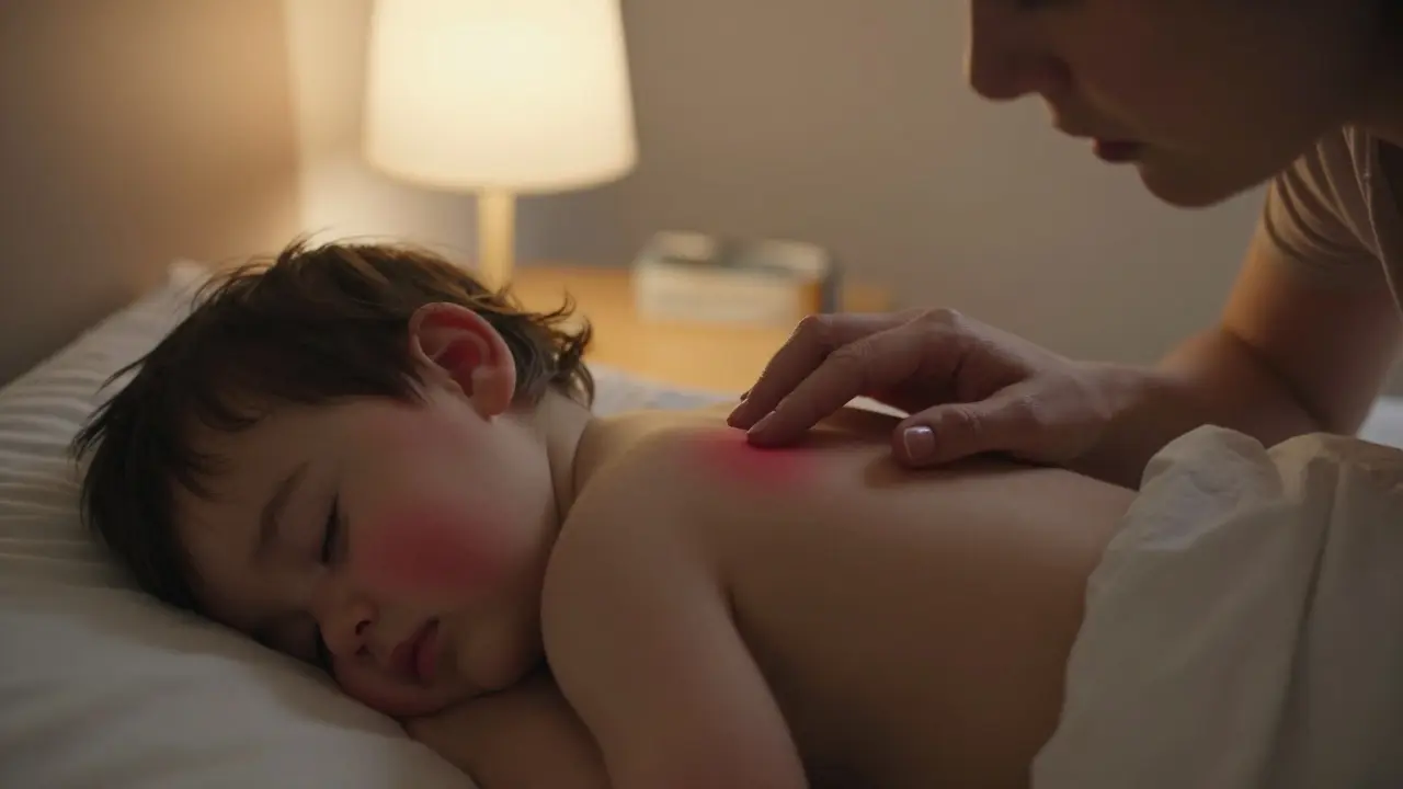 Červené fleky na kůži u dětí: Co znamenají a kdy vyhledat lékaře